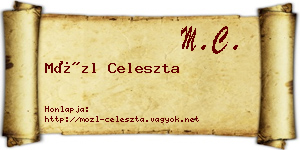 Mözl Celeszta névjegykártya